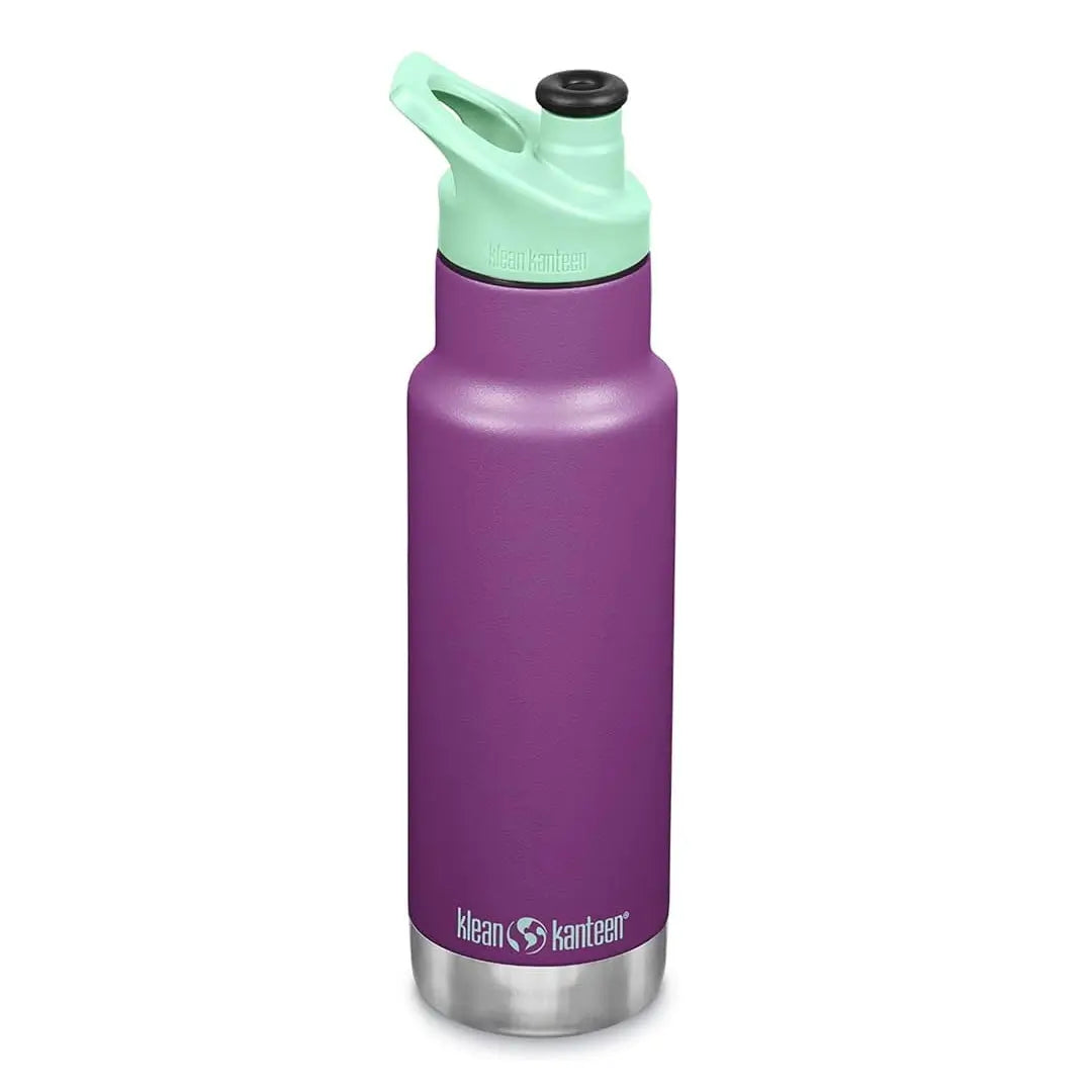 Klean Kanteen Vacuum Insulated Kids Water Bottle 12oz - BPA Free Stainless Steel Thermos for School, Sports & Outdoor Activities