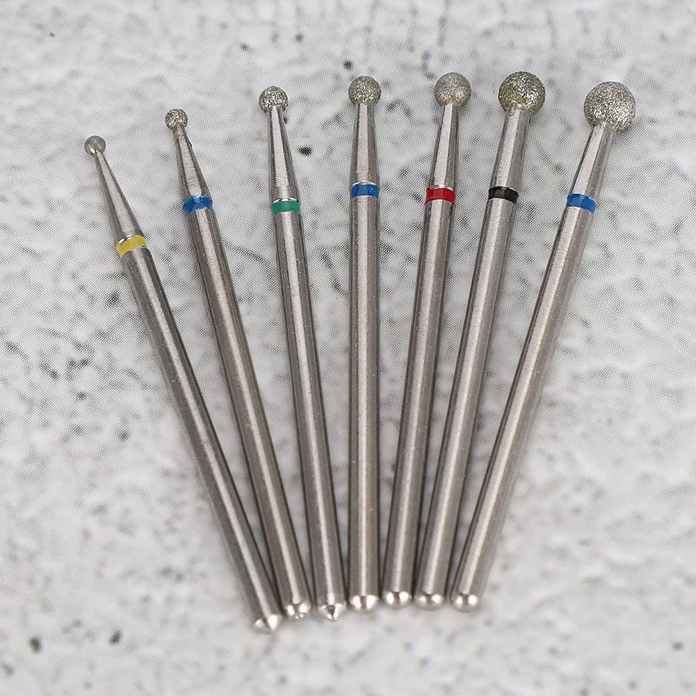 7-Piece Nail Drill Bits Set for Manicure & Pedicure - 3/32