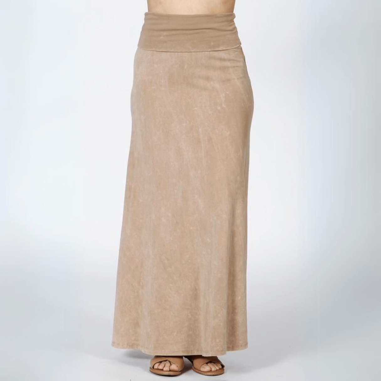 Premium American Cotton Maxi Skirt - Made in USA - Women's Flowy Boho Long Skirt for Summer, Beach, Vacations & Casual Outings