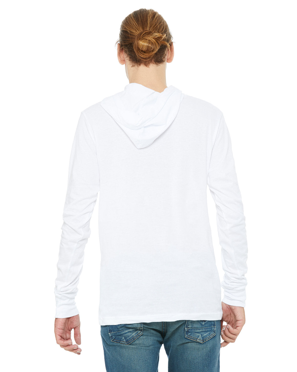 Bella + Canvas 3512 Unisex Jersey Long Sleeve Hoodie - Soft Cotton Pullover Sweatshirt for Men & Women - Perfect for Casual Wear, Gym & Outdoor Activities