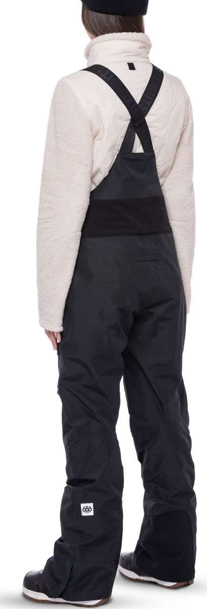 686 Women's Geode Thermagraph Bib Snow Pants 2023 - Waterproof Insulated Winter Ski Pants for Women - Perfect for Skiing, Snowboarding & Cold Weather Outdoor Activities