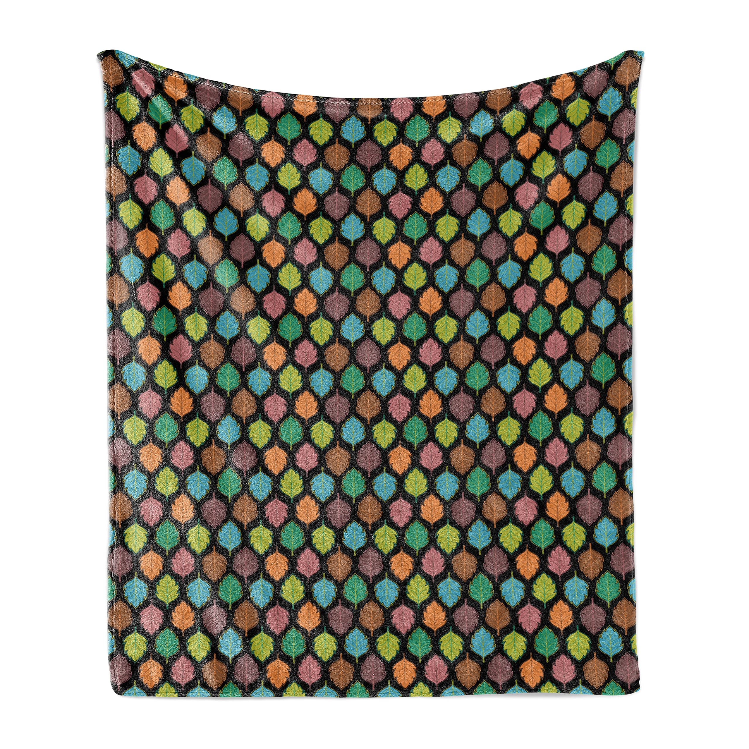 Ambesonne Leaves Throw Blanket - 60