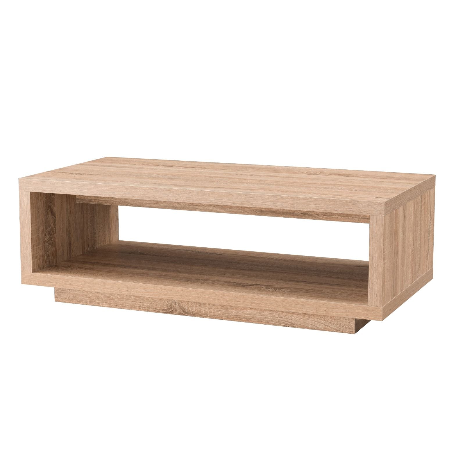 Brunswick 47-Inch Oak Coffee Table by Criterion - Modern Living Room Center Table for Home Decor
