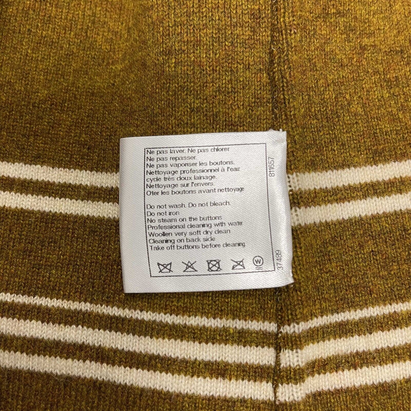 Chanel Dallas Blazer 14A 2014 Brown Cashmere Coated Jacket Size 36 US Small - Luxury Women's Coat for Office, Parties & Special Occasions