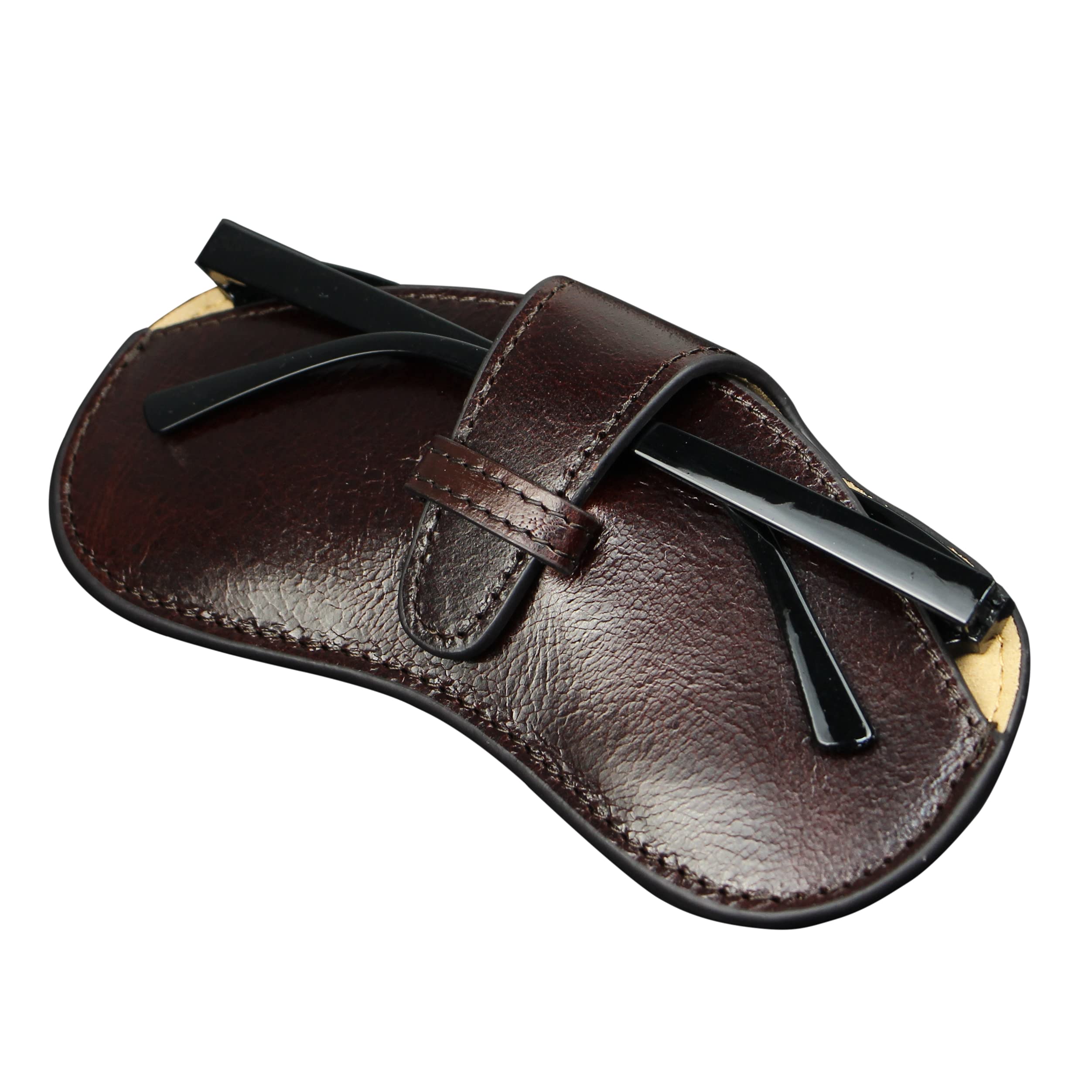 Genuine Leather Sunglasses Case - Luxury Eyewear Pouch for Travel & Gifts