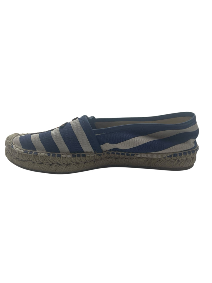 Gucci Embroidered Bee Striped Espadrilles for Women - Size 37 (US 7) | Stylish Summer Sandals for Beach, Vacation & Casual Outings