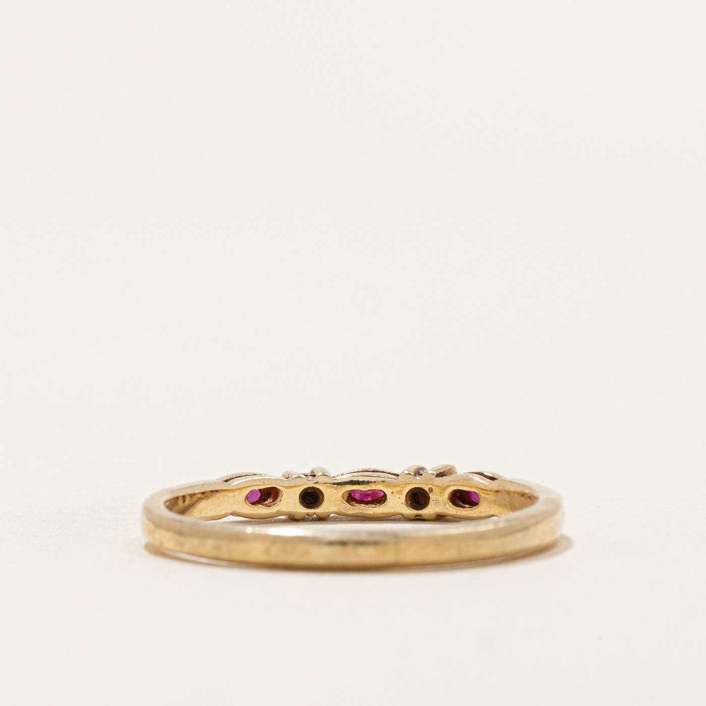 Exquisite Ruby & Diamond Ring | 0.18ctw Ruby & 0.05ctw Diamond | Size 8.75 | Elegant Jewelry for Women | Perfect for Engagement, Anniversary & Special Occasions