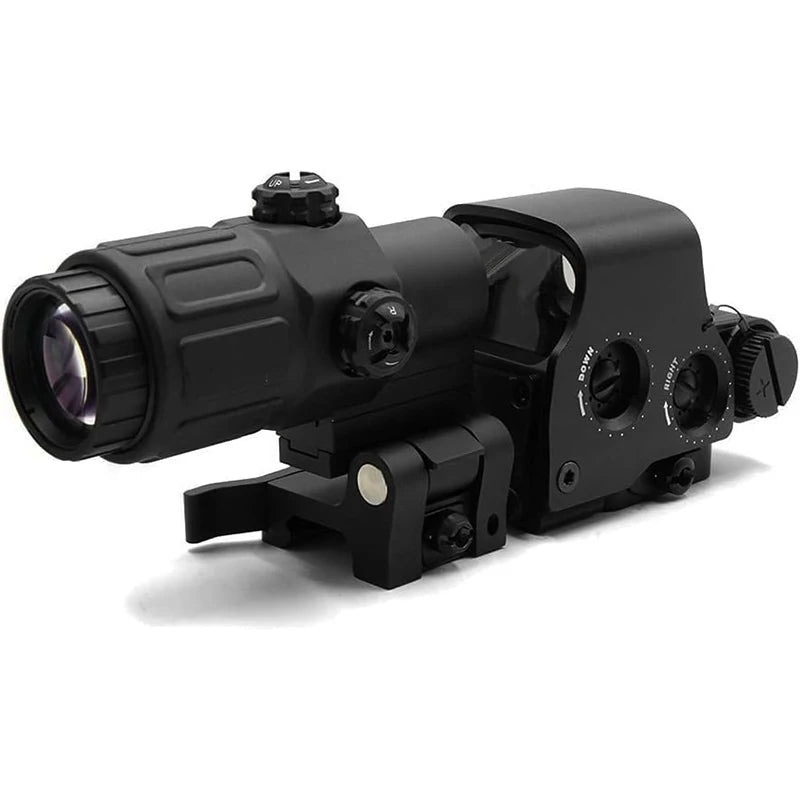 G33+558 Holographic Collimator Sight with Quick Detach Side Mount | 553 Reflex Red Dot Scope for Hunting & Tactical Shooting | Perfect for AR15, Rifle, and Outdoor Adventures