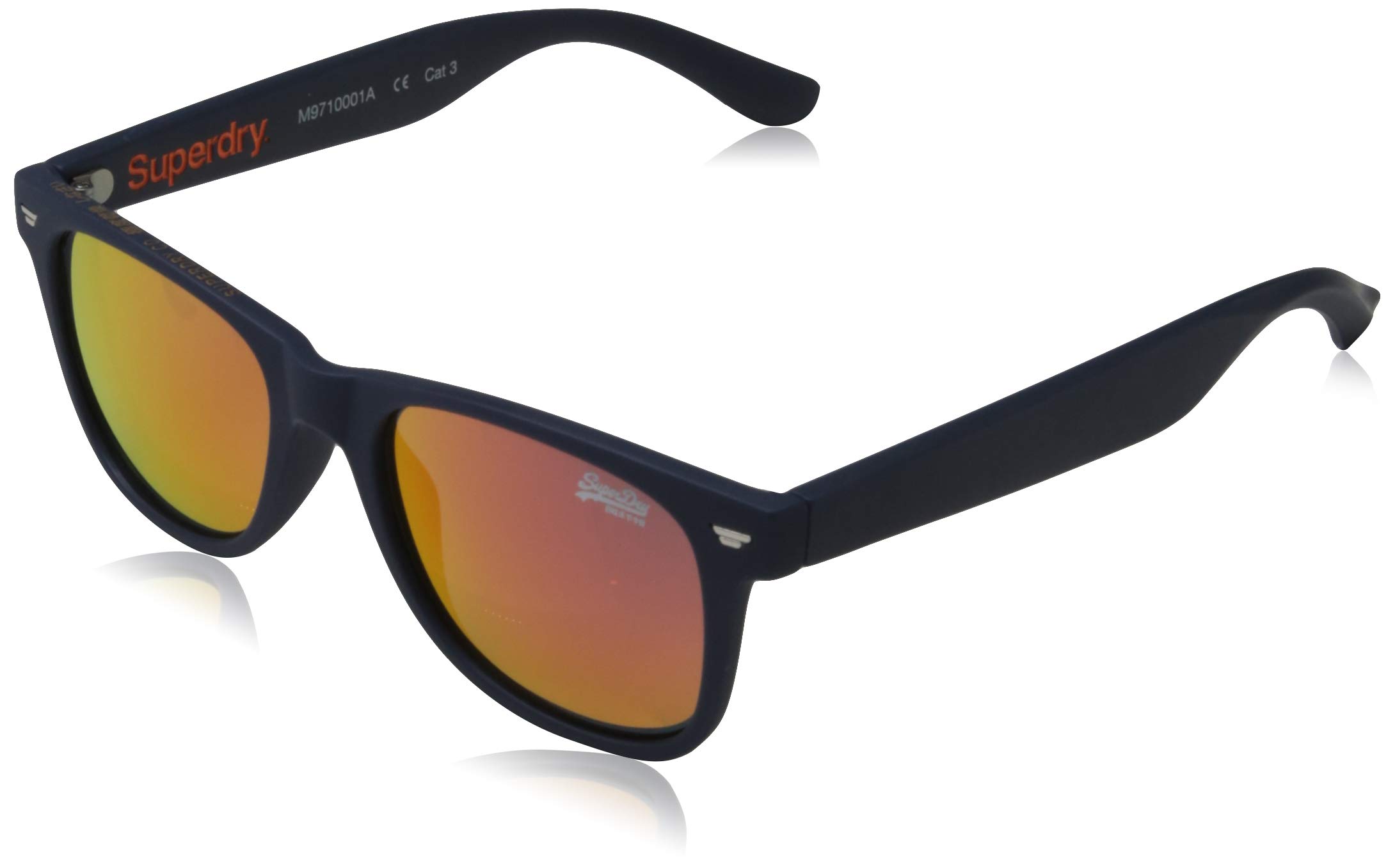 Superdry SDR Superfarer Sunglasses for Men & Women - Polarized UV Protection, Rubberized Navy Frame, Lightweight & Durable - Perfect for Driving, Travel & Outdoor Activities