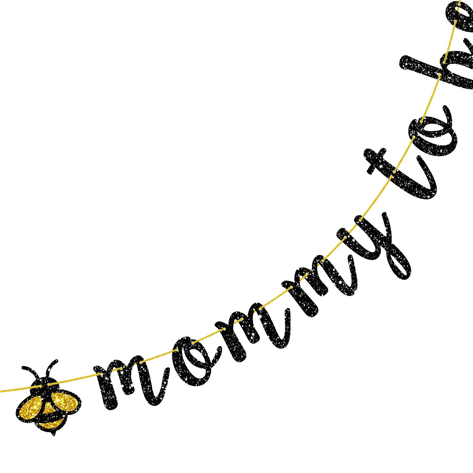 Gold Mommy to Bee Banner - Bee Themed Party Decorations for Baby Showers & 1st Birthday Parties | Kids Birthday Bunting Garland Supplies | Perfect for Nursery Decor & Gender Reveal Celebrations