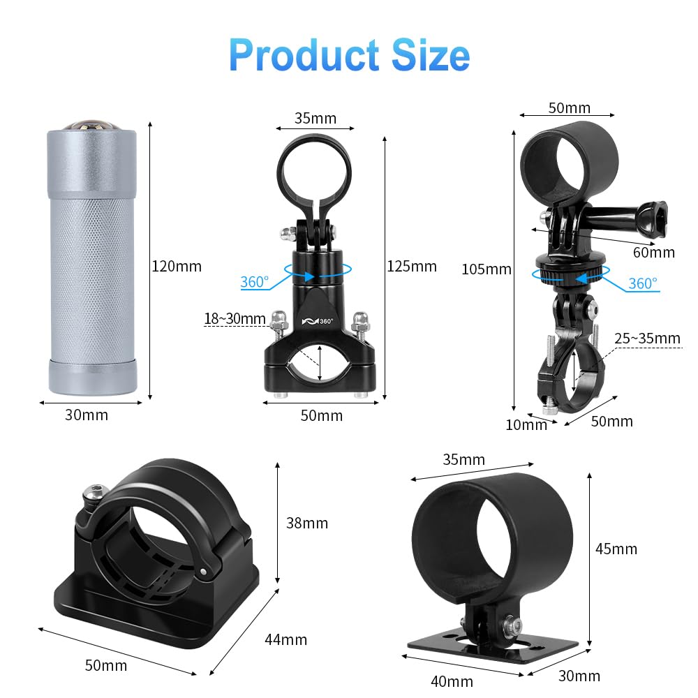 VSYSTO 4K Waterproof Bike Camera with WiFi & Temperature Sensor - 170° Wide Angle, G-Sensor, Loop Recording for Cycling Safety - Perfect for Mountain Biking, Commuting & Road Cycling Adventures