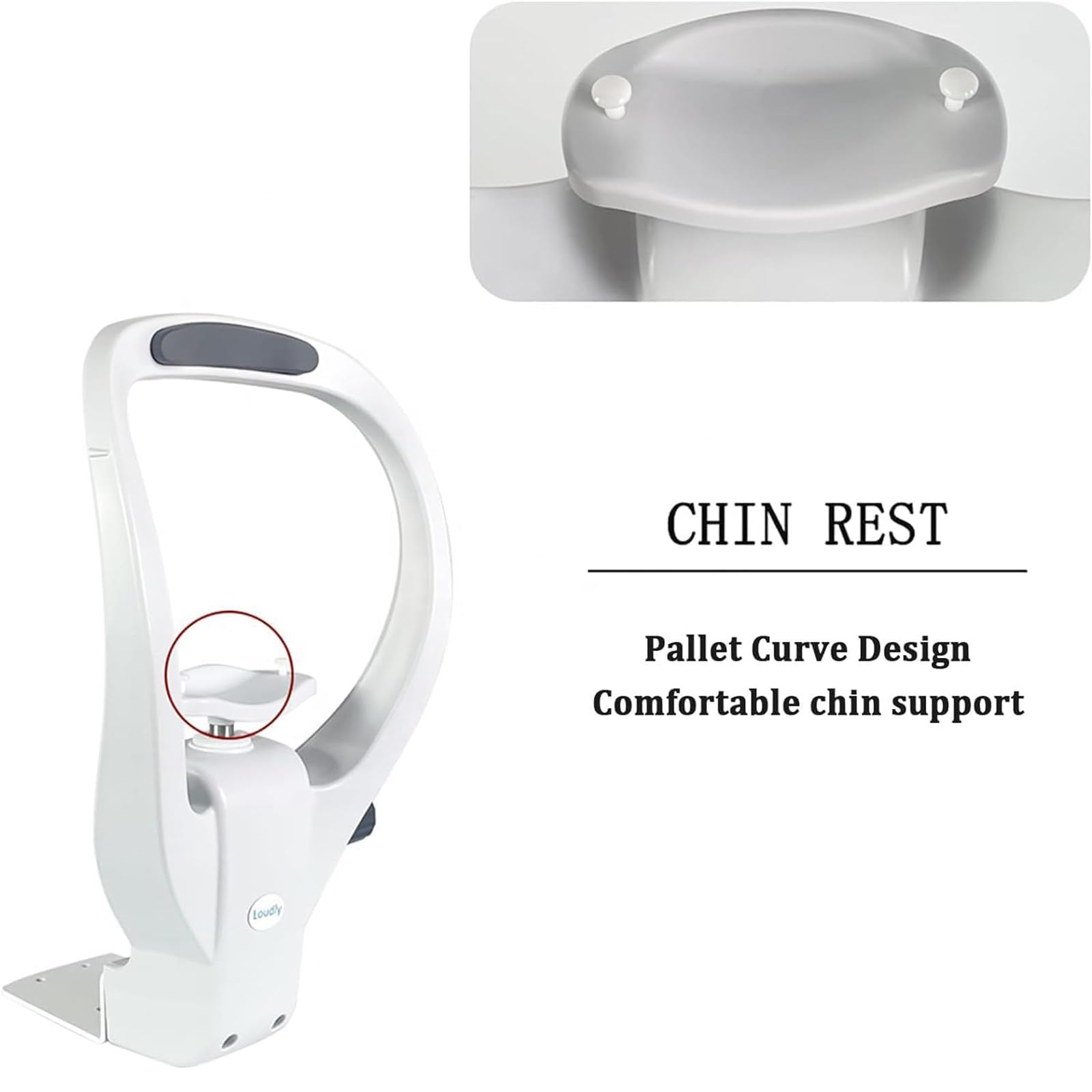 SXTYFBB Optometry Equipment Accessories - Adjustable Chin Rest Lift with Knob, Vision Training Holder, Forehead Support for Optical Shops - Perfect for Eye Exams & Vision Therapy
