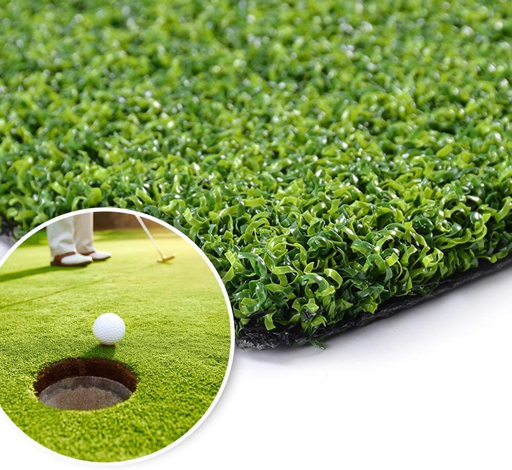 Premium Golf Putting Green & Hitting Mat - Professional Golf Training Practice Mat for Indoor/Outdoor Use - Perfect for Home, Office & Backyard Practice