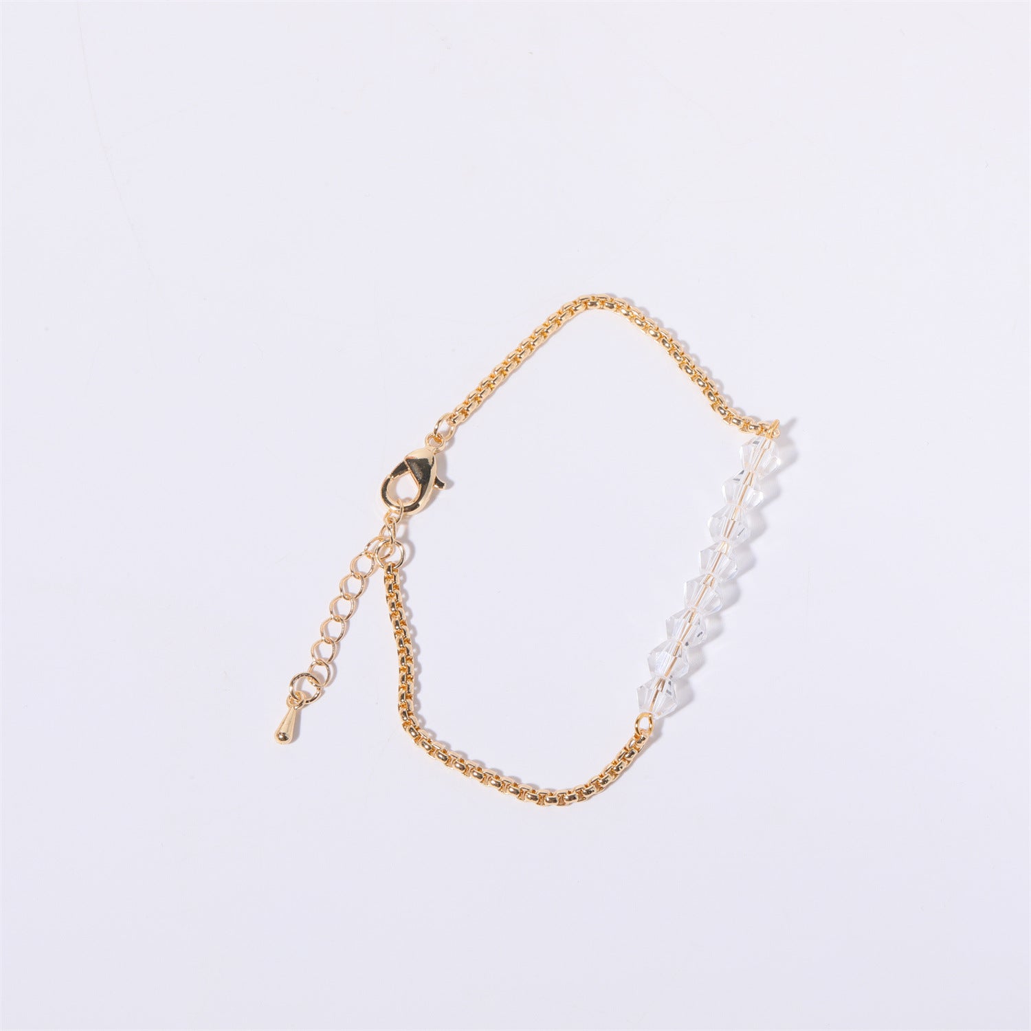 18K Gold Birthstone Beads Chain Bracelet - Personalized Zodiac Jewelry Gift for Women | HSB602 | Perfect for Birthdays, Anniversaries & Special Occasions