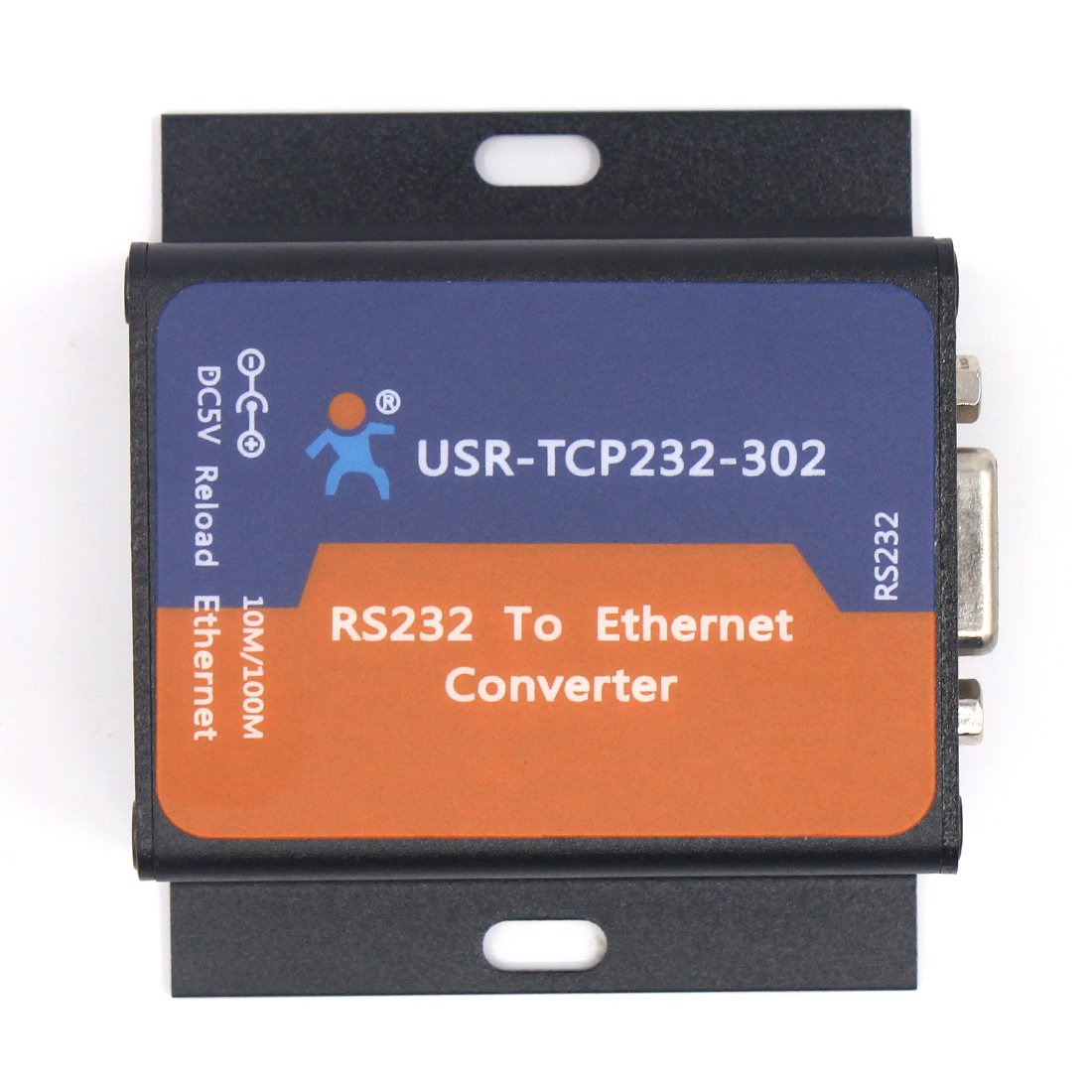 10/20 Pcs USR-TCP232-302 Mini RS232 to Ethernet TCP/IP Server Module Converter - DHCP/DNS Support with US Power Adapter - Ideal for Industrial Automation, IoT Devices & Network Communication (10 Pcs)