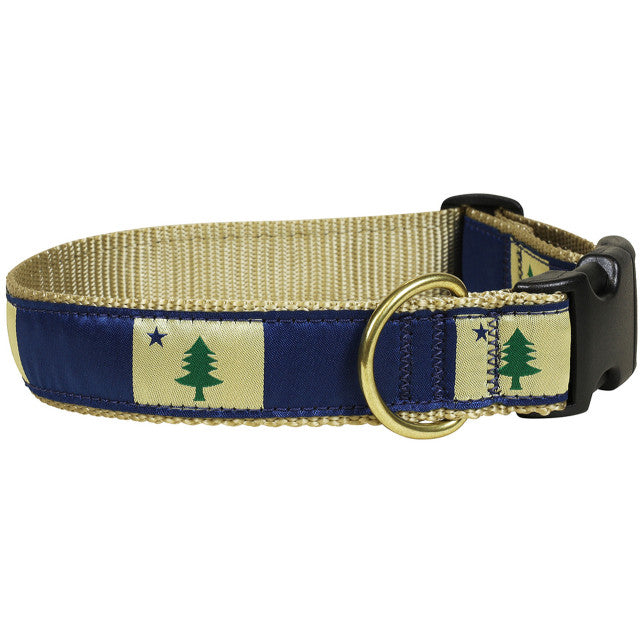 Maine Flag Dog Collar - Durable Nylon Pet Collar with State Pride Design - Perfect for Walks, Hiking & Patriotic Events