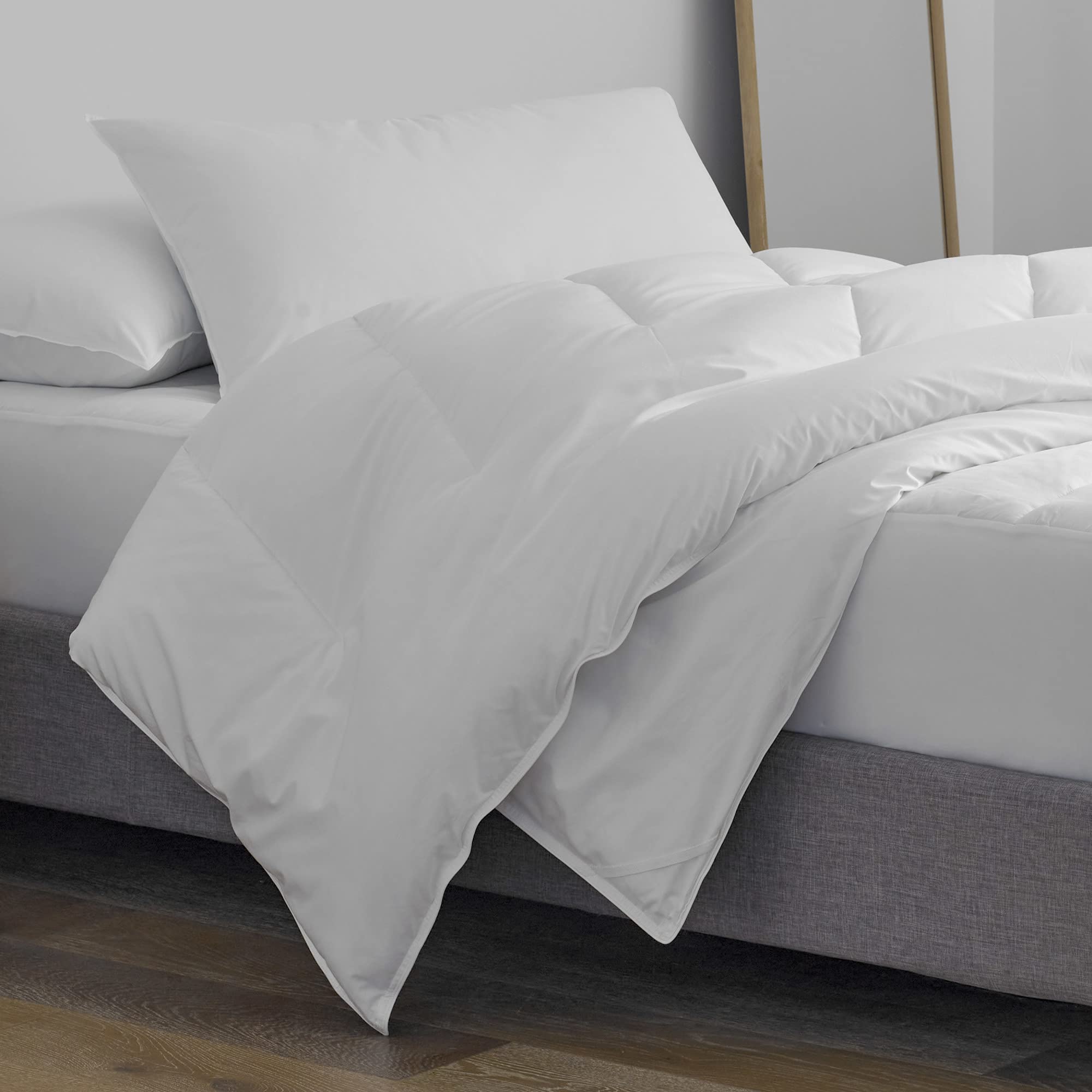 Martex Clean Essentials 2-Piece King Size Pillow Set - Ultra Soft Hypoallergenic Bed Pillows for Side, Back & Stomach Sleepers - Perfect for Bedroom, Guest Room & Hotel Use (White)