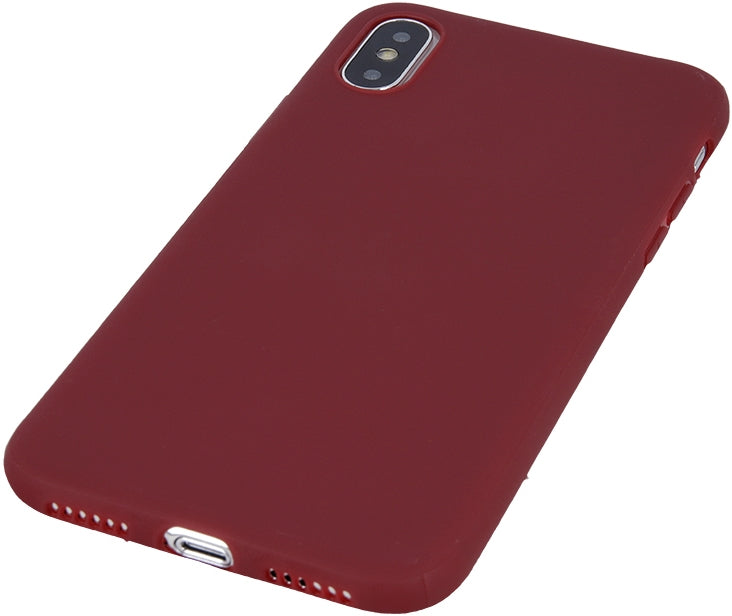 Apple iPhone 7 Case - Premium Soft Gel Cover with Shock Absorption - Burgundy Red - Perfect for Daily Use, Travel & Outdoor Protection