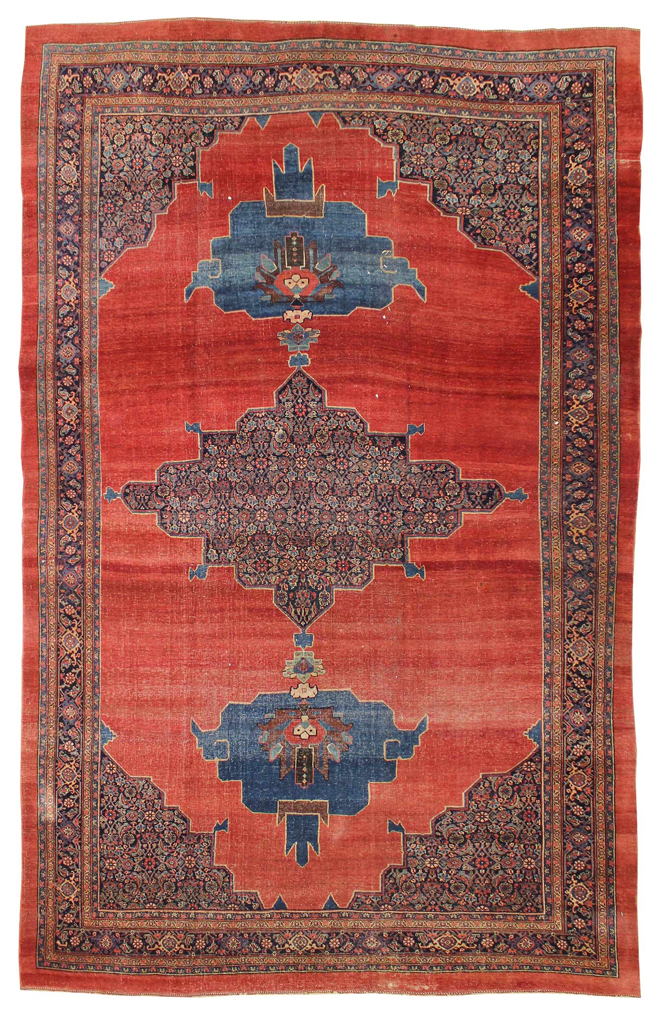 Handwoven Antique Bijar Tribal Rug - Traditional Persian Carpet JF7767 for Living Room, Bedroom & Home Decor