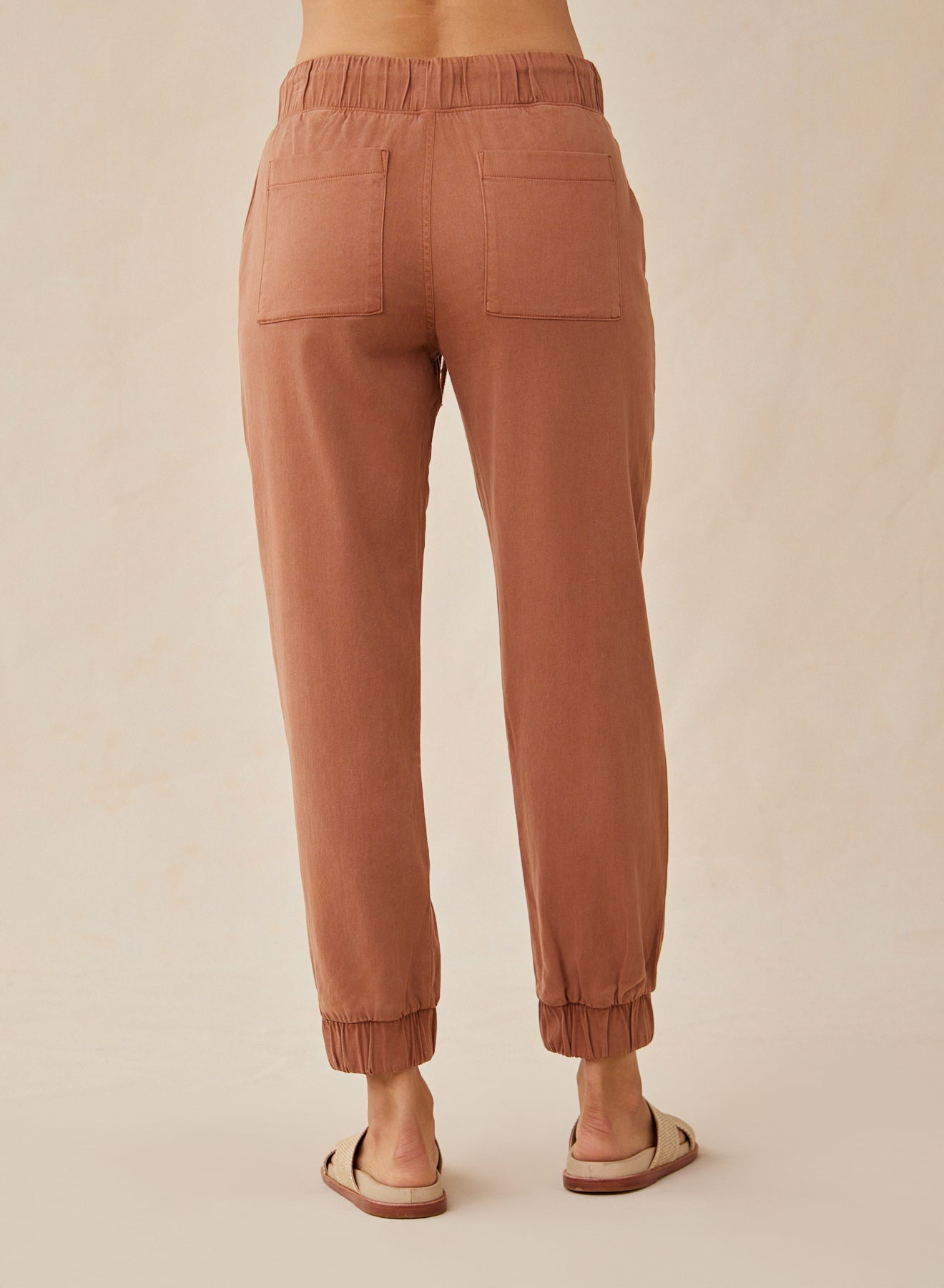 Pocket Jogger Running Belt - Terracotta Brown Waist Pack for Phone, Keys & Essentials - Perfect for Jogging, Hiking & Travel