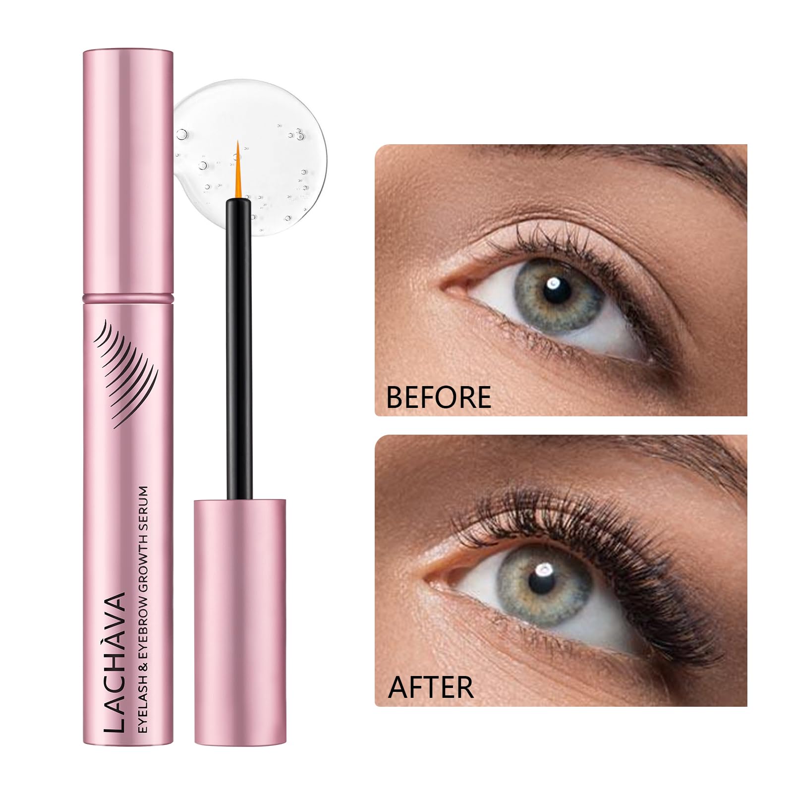 Eyelash Growth Serum 5ML - Fast-Acting Lash Enhancer for Longer, Thicker Lashes - Perfect for Nighttime Routine & Special Occasions