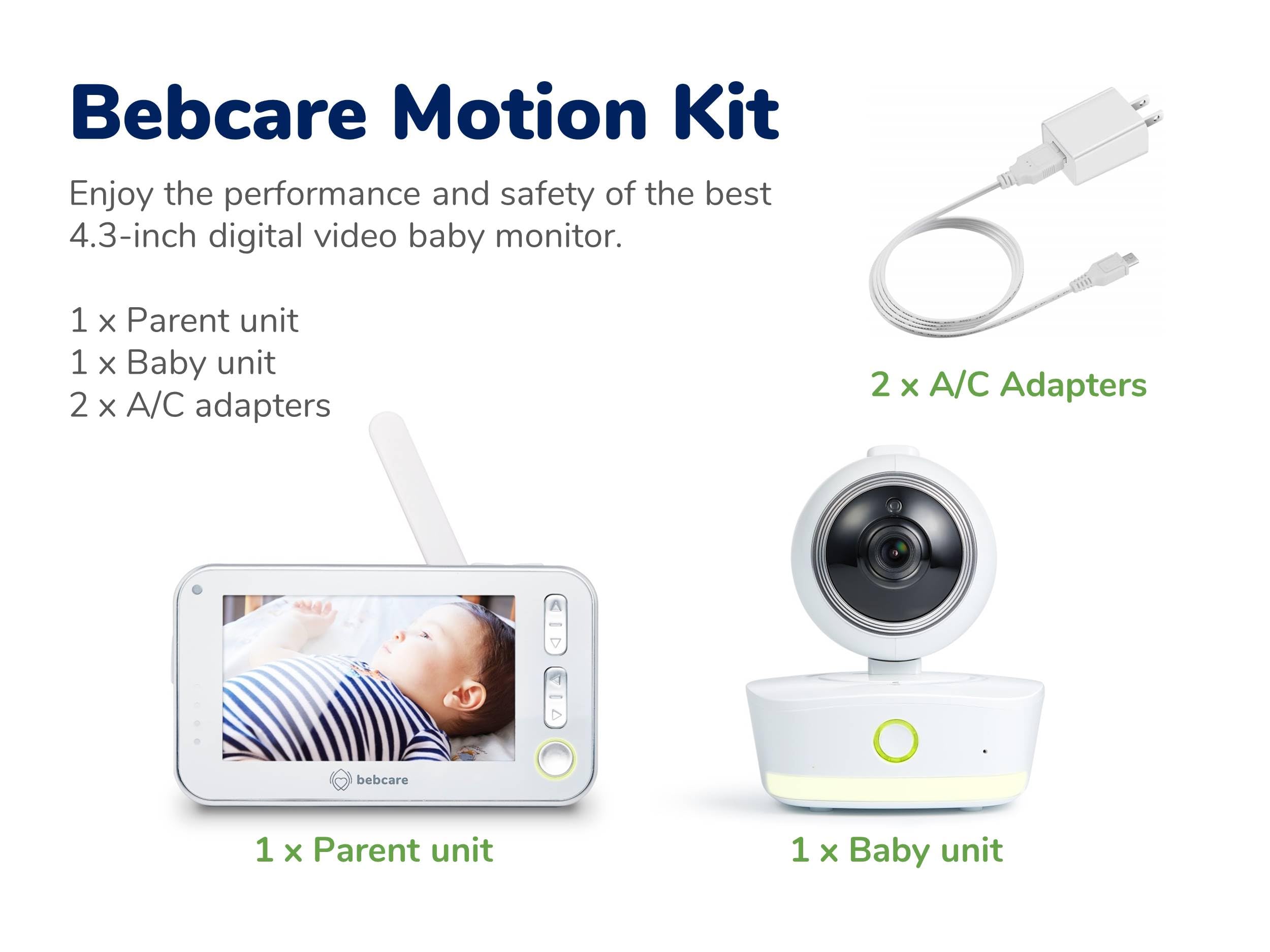 Bebcare Motion Smart Video Baby Monitor with 4.3