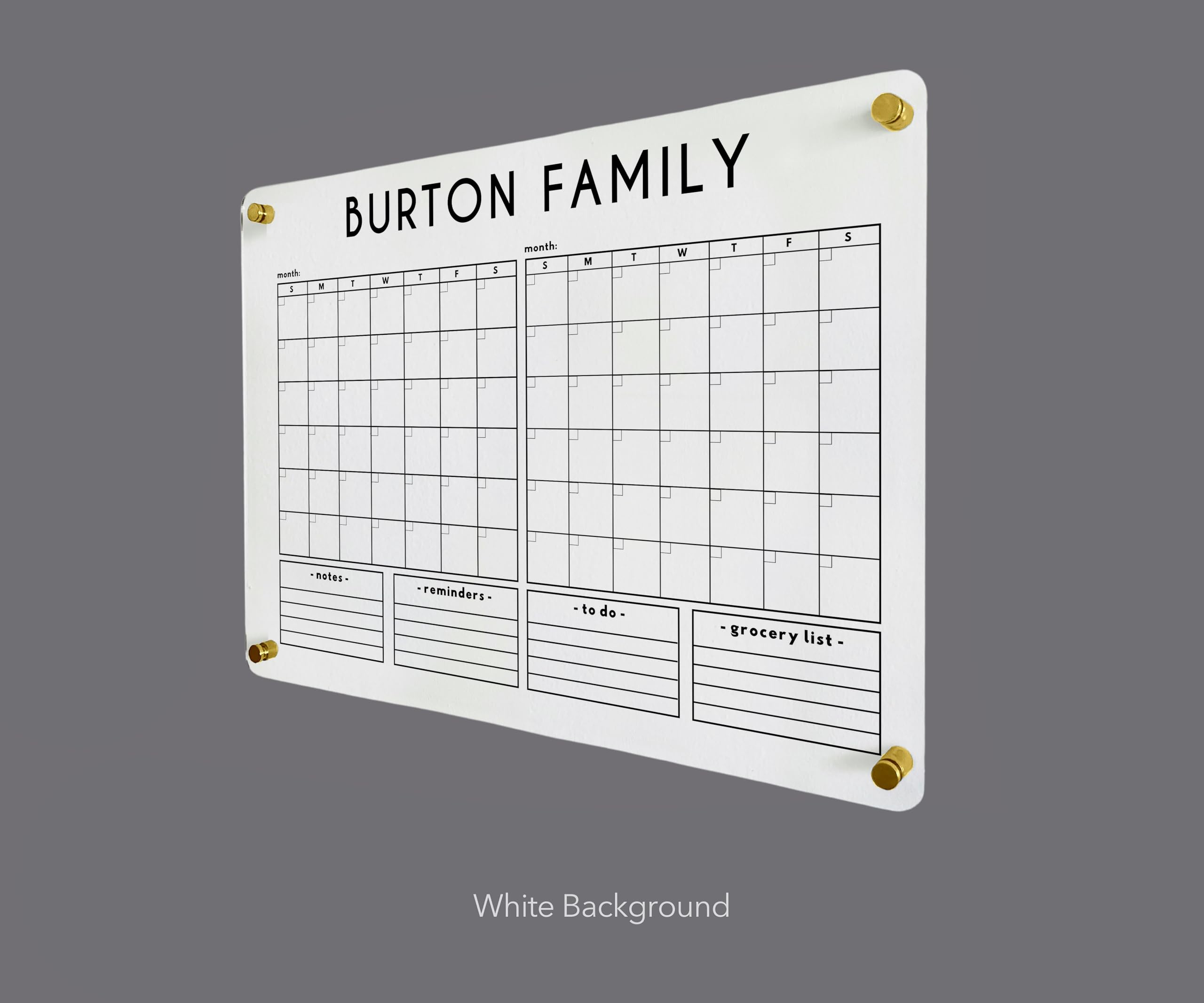 2025 Double Month Family Calendar - Personalized Two Month Planner with Monthly & Weekly Views | Horizontal Wall Calendar for Home, Office & School | Perfect Housewarming Gift for Goal Setting & To-Do Lists