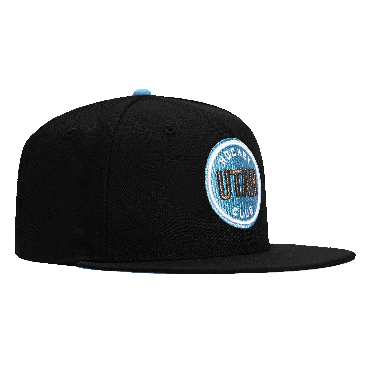 New Era 59Fifty Utah Hockey Club Team UV Protection Adjustable Snapback Hat - Black | Official NHL Licensed Cap for Men & Women | Perfect for Games, Outdoor Activities & Fan Gear Collection