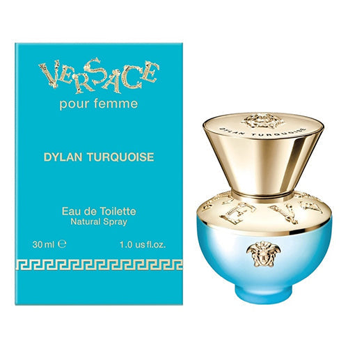 Versace Dylan Turquoise 30ml Eau de Toilette for Women - Fresh Floral Fragrance for Daytime Wear & Special Occasions