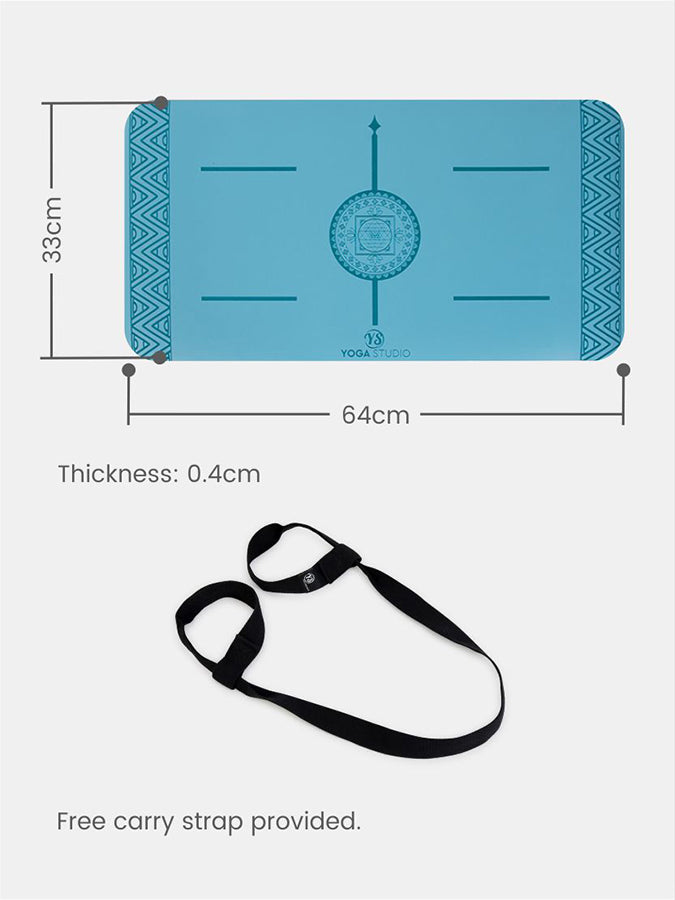 Non-Slip Yoga Knee Pad - The Grip Mini Mandala Mat for Yoga, Pilates & Meditation | Comfortable Cushion for Hard Floors | Perfect for Home Studios, Gyms & Outdoor Practice