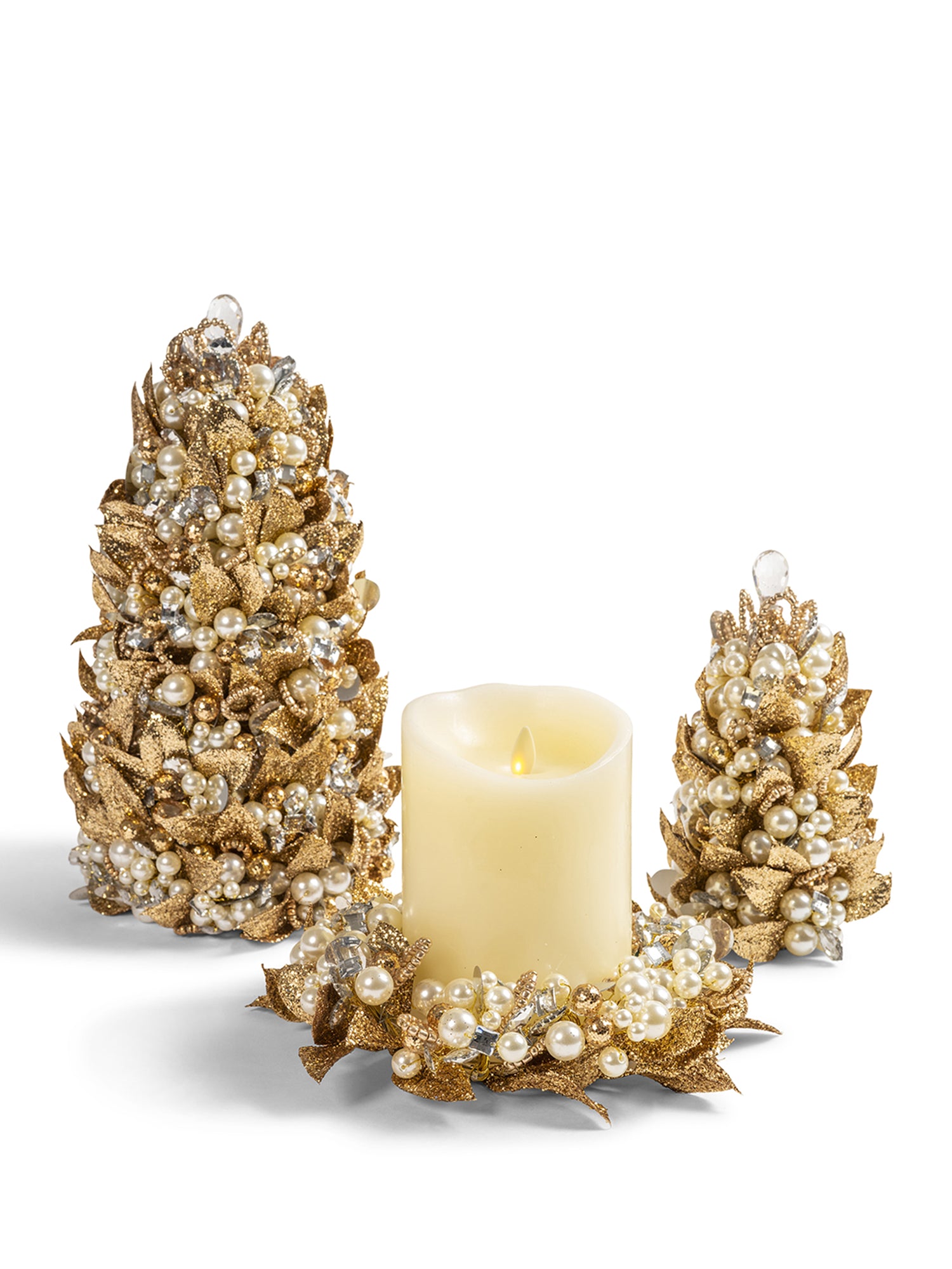 7 Pearl Christmas Tree Decorations - Elegant Holiday Ornaments for Xmas Tree, Home, Office & Party Decor | Perfect for Festive Season, Gifts & Holiday Celebrations