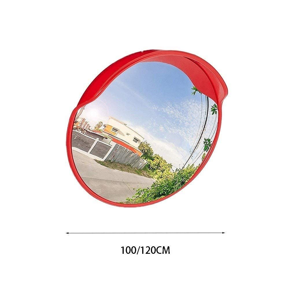 100CM / 120CM Unbreakable Convex Traffic Safety Mirror - Weatherproof Roadside & Warehouse Security Mirror for Accident Prevention (Perfect for Parking Lots, Driveways & Industrial Areas)