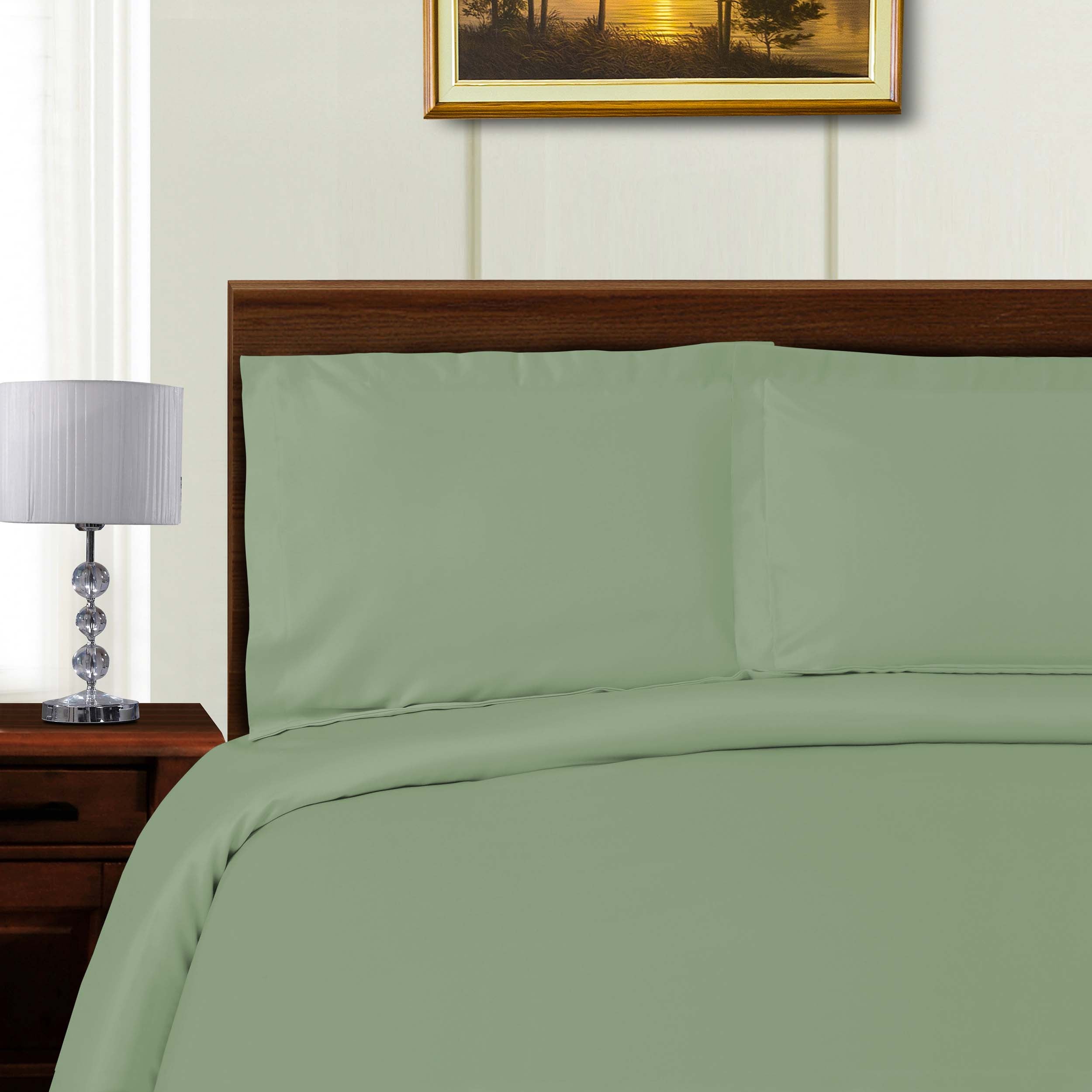 1000 Thread Count Wrinkle Resistant Solid Duvet Cover Set - Luxury Soft Bedding for Hotels & Master Bedrooms