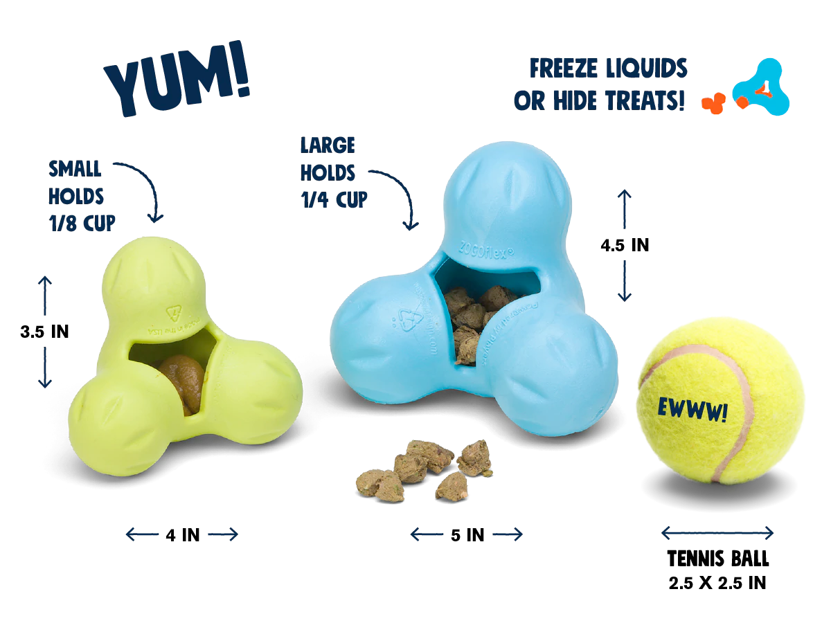 Interactive Puzzle Dog Toy - Food Dispensing Chew Toy for Dogs, Durable Zogoflex Tux - Perfect for Training, Boredom Relief & Mental Stimulation