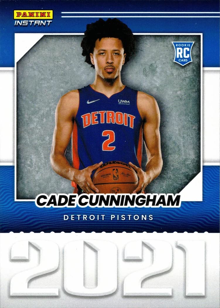 2021-22 Panini Instant Year One Basketball #YO-1 Cade Cunningham Rookie Card - Detroit Pistons NBA Collectible (Limited Edition 387) - Perfect for Sports Memorabilia Collections and Investment