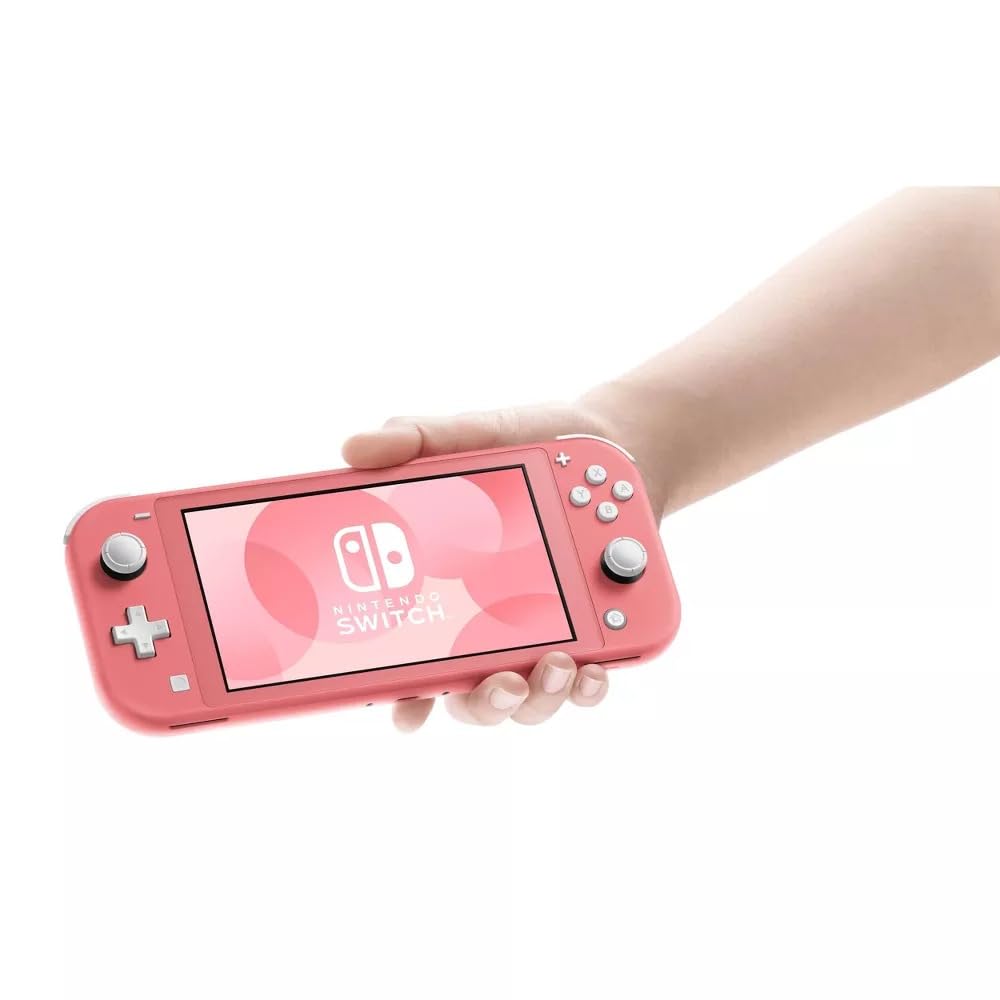 Nintendo Switch Lite Coral - Refurbished Portable Gaming Console for Travel, Commute & Home Entertainment