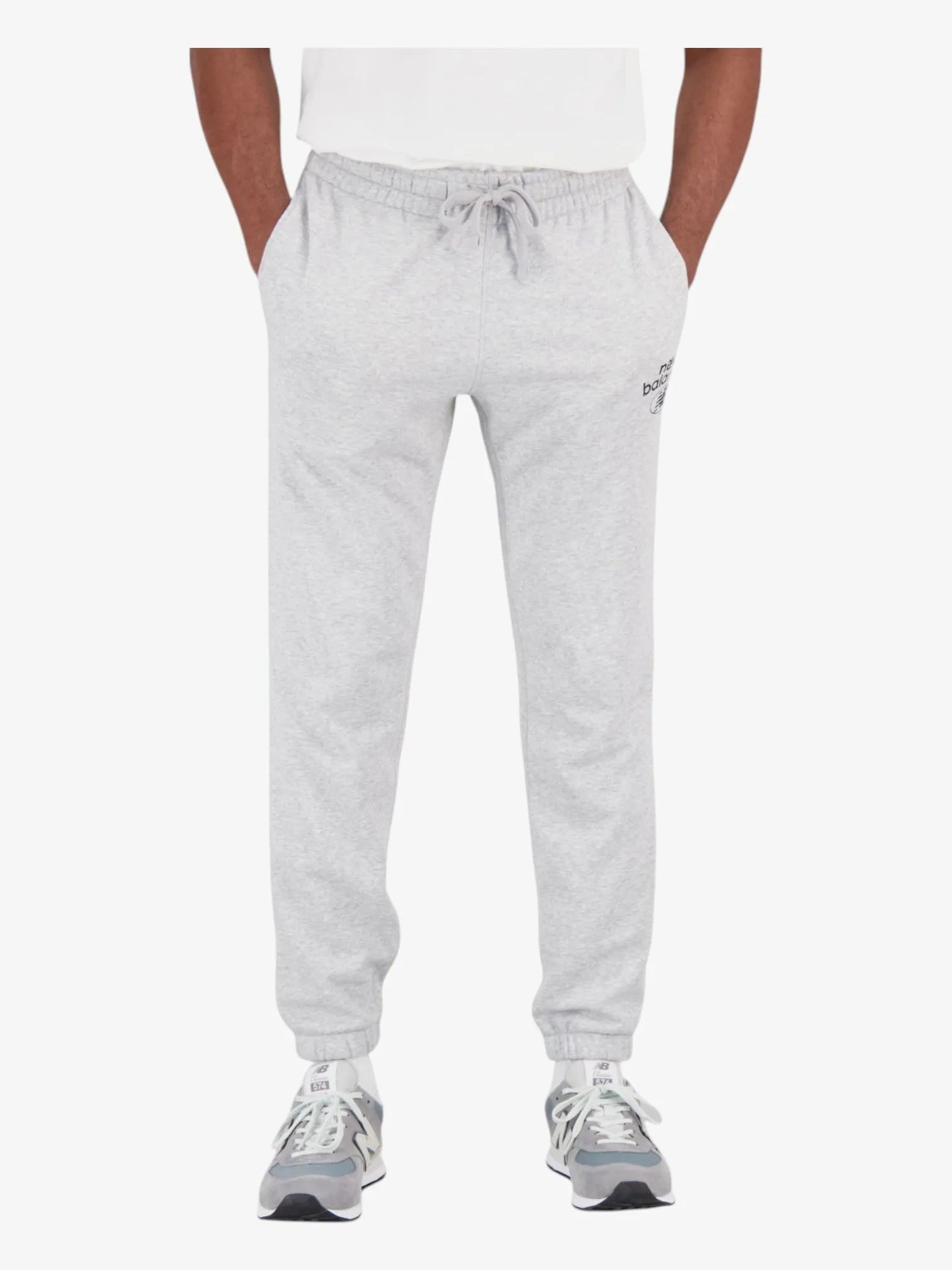 New Balance Essentials Reimagined Jogger Pants for Men & Women - Soft Fleece Sweatpants, Grey - Perfect for Gym, Running, Lounge & Casual Wear