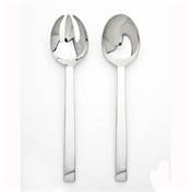 Ricci Argentieri Rapallo Satin 2-Piece Salad Serving Set - Elegant Tableware for Dinner Parties, Buffets & Home Entertaining
