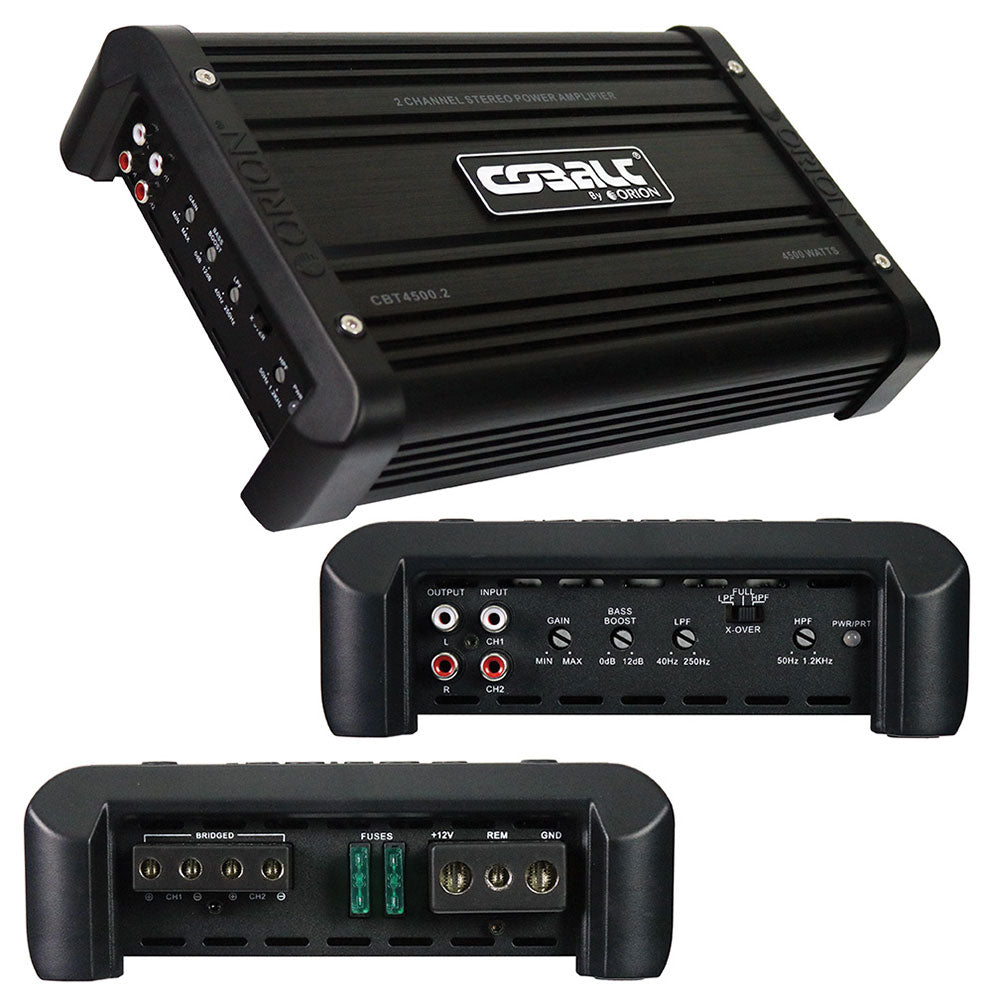 ORION CBT45002 2250W RMS/4500W MAX 2 Channel Car Audio Amplifier - Powerful Bass Boost for Trucks, SUVs & Custom Car Stereo Systems