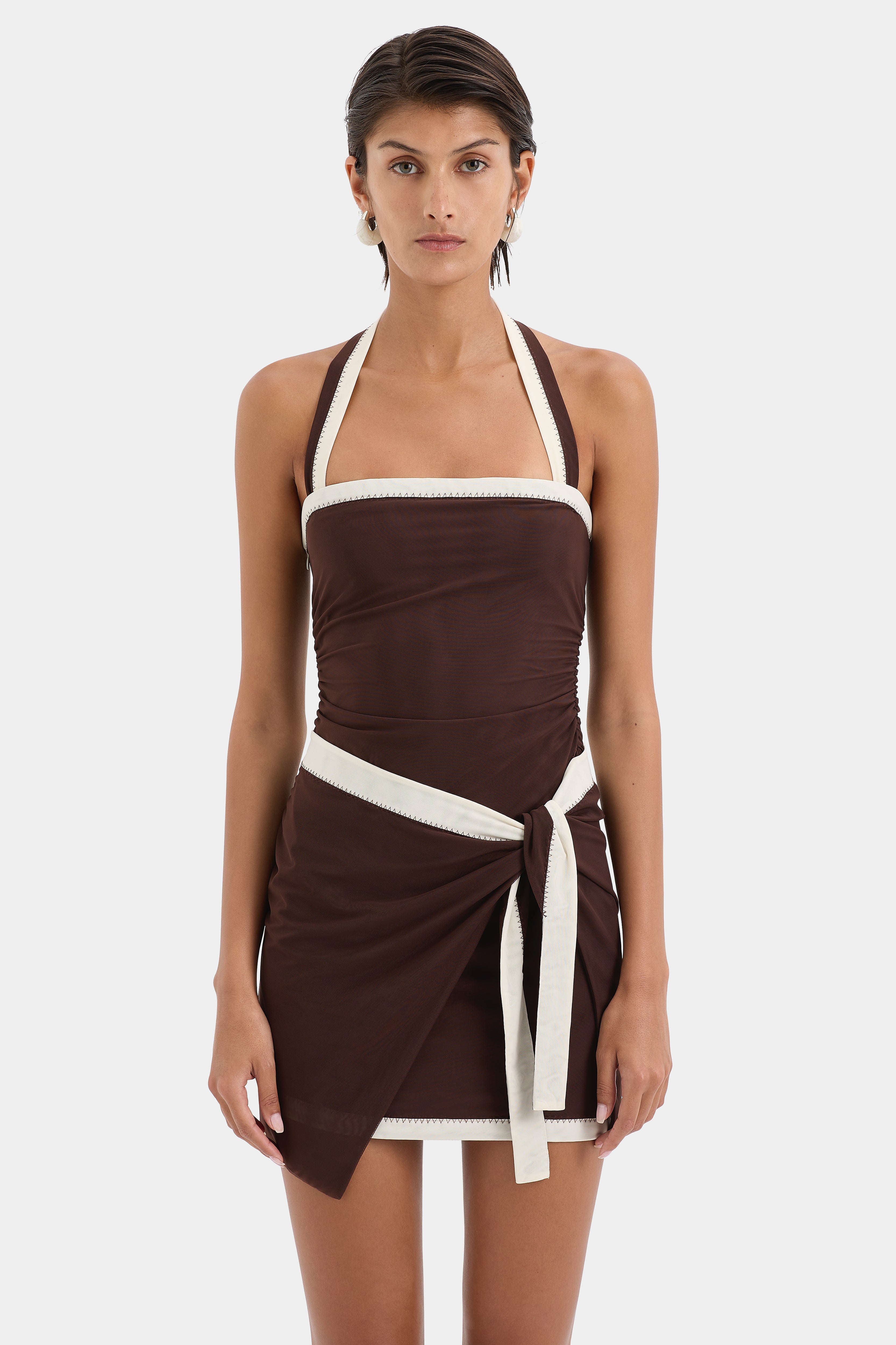 Jacques Women's Mini Dress - Elegant Short Sleeve Bodycon Party Dress for Night Out, Date Night & Special Occasions