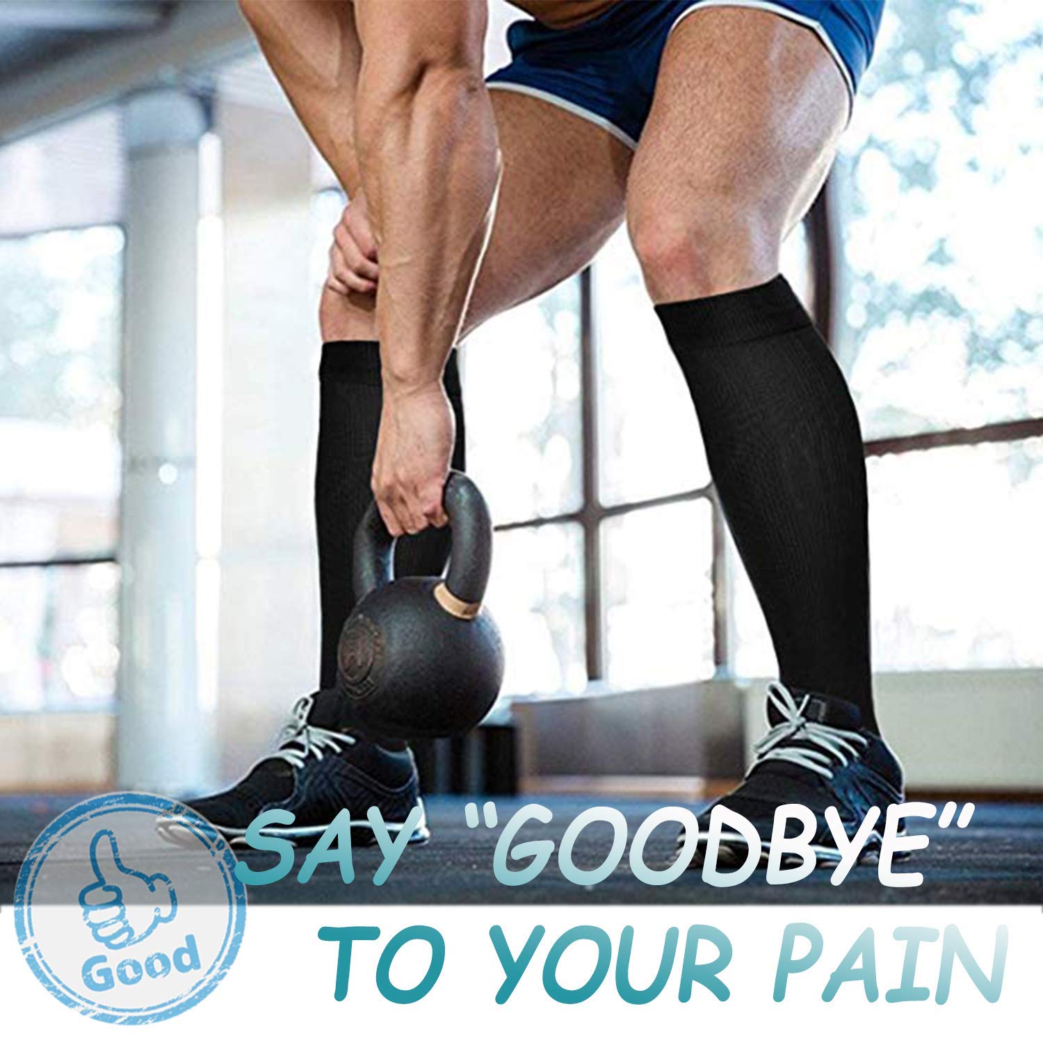 Aoliks Medical Compression Socks for Women & Men - Knee High Support Socks for Running, Nurses, Travel, Varicose Veins Relief - Perfect for Athletic Performance, Long Work Shifts & Airplane Flights