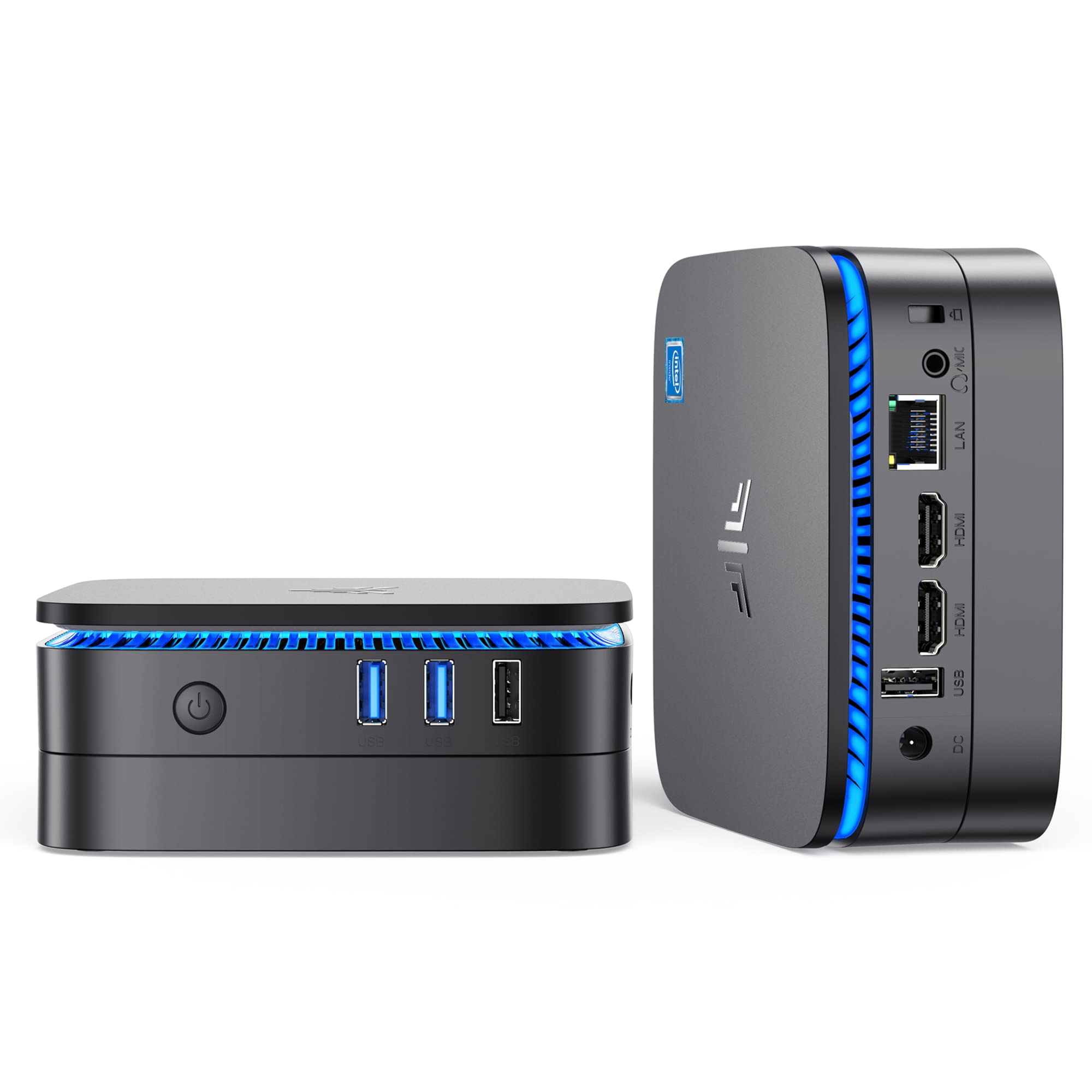 NiPoGi AK1PRO Mini PC with Intel Celeron N5105 (Up to 2.9GHz), 16GB RAM 512GB SSD, 4K UHD Dual Display, WiFi 5, BT4.2, Gigabit Ethernet - Compact Desktop Computer for Office Work, Business Tasks & Home Theater Entertainment