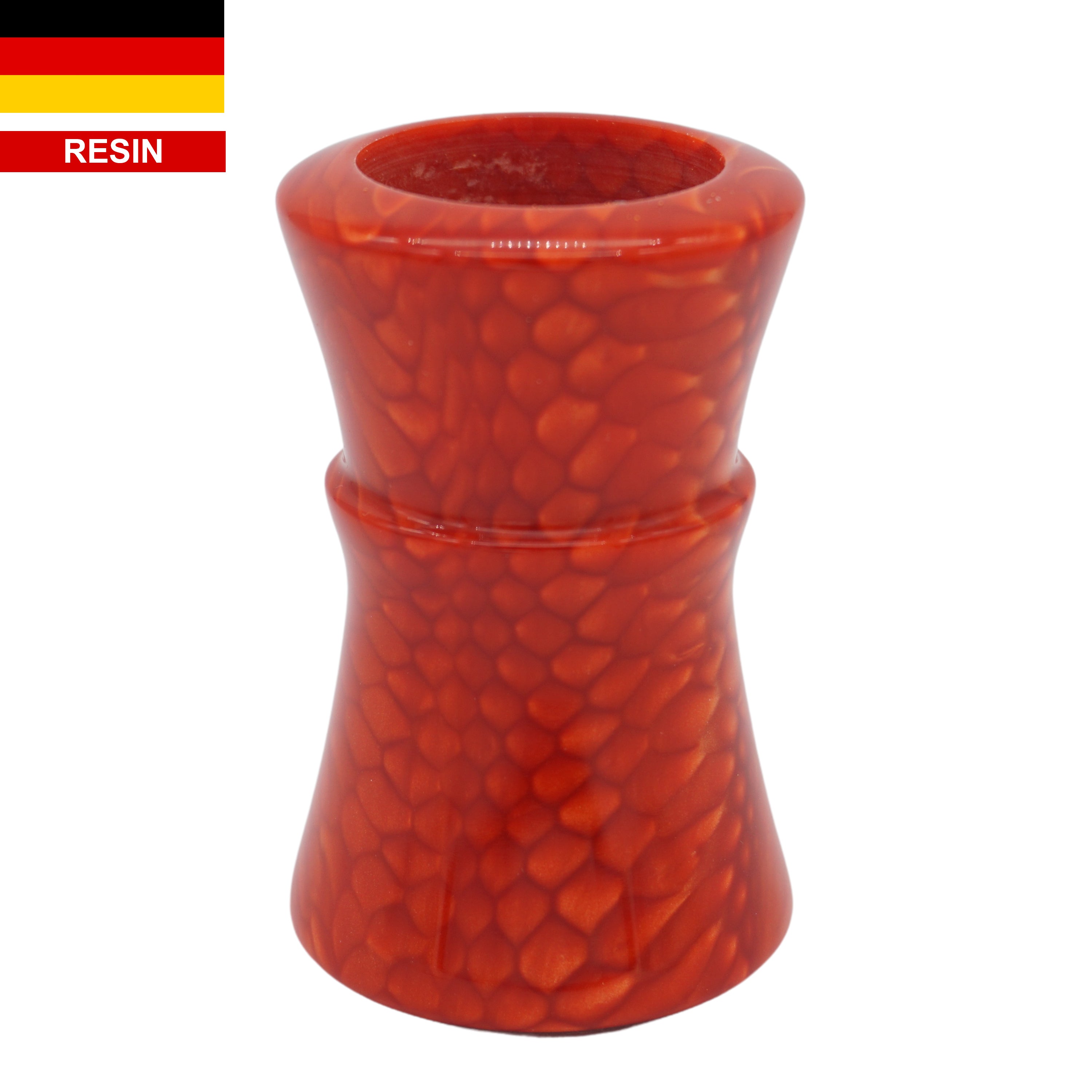 Premium Red Snakeskin Handcrafted Shaving Brush Handle - Fits 24mm & 26mm Knots - Perfect for Wet Shaving & Grooming Gifts for Men