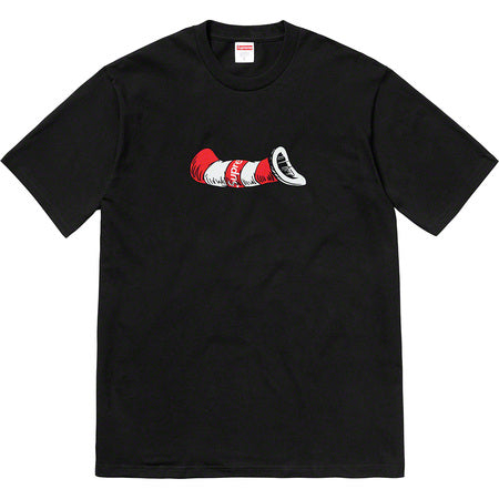 Supreme Cat in the Hat T-Shirt - Funny Cartoon Graphic Tee for Men & Women - Casual Streetwear for Parties, Cosplay, and Everyday Wear
