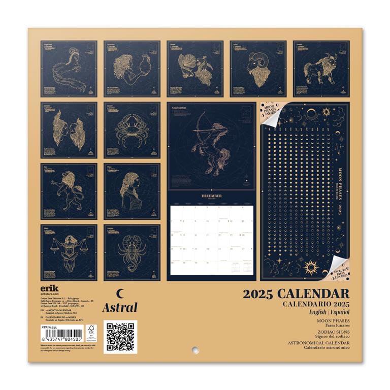 2025 Astral Wall Calendar - 12