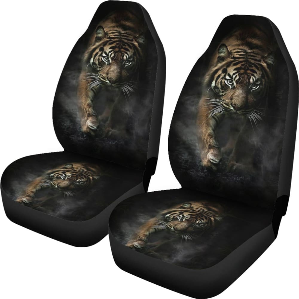 Premium Tiger Print Car Seat Covers - Universal Fit for Cars, Trucks & SUVs - Unique Gift Idea 212701 - Perfect for Road Trips, Commuting & Protecting Your Seats