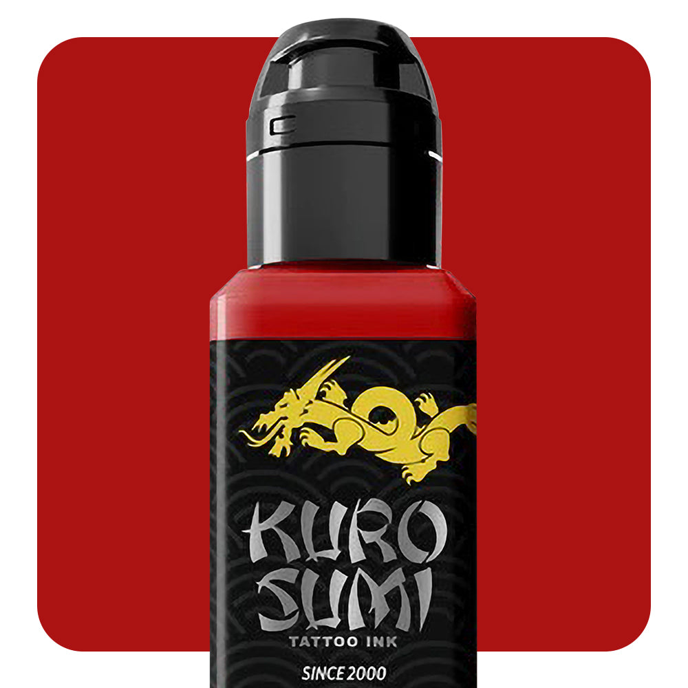 Kuro Sumi Dragon's Breath Red Tattoo Ink - Professional Quality, Vibrant Color, Vegan & Sterile - Perfect for Tattoo Artists & Body Art Enthusiasts