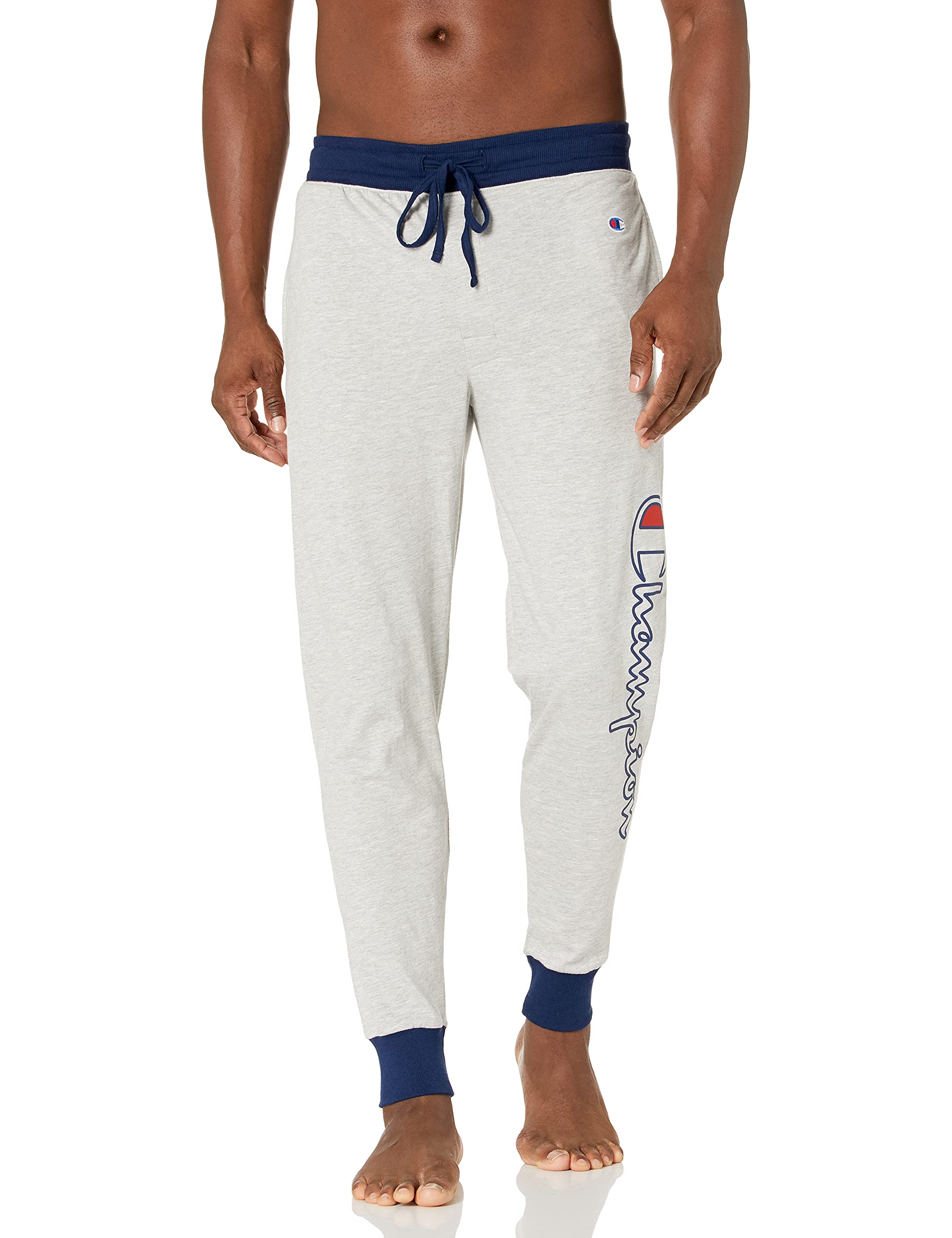 Champion Men's Sleep Jogger Pants - Soft Lounge Sweatpants with Ribbed Cuffs, Comfortable Relaxing Pajama Bottoms for Men (29.5