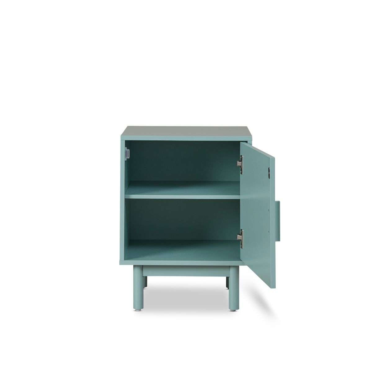 Modern Green Pippin Bedside Table - Nightstand with Storage Shelf for Bedroom, Living Room & Office - Compact & Stylish Furniture for Small Spaces