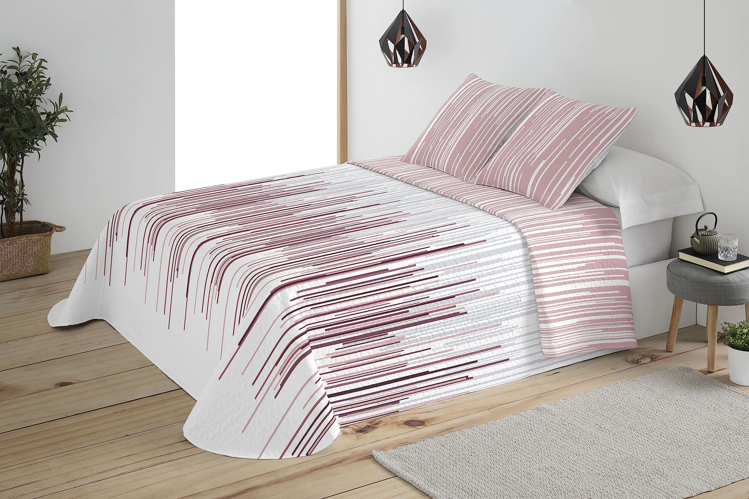 BOHEME Reversible Floral Duvet Cover 250x270cm - Bedroom Decor